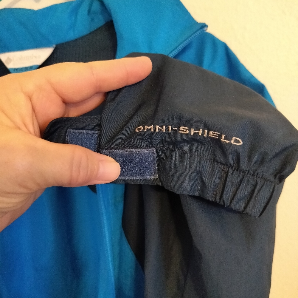 Columbia Mens Field Gear Omni Shield Windbreaker Blue/Black Gorpcore Functional - Picture 7 of 7